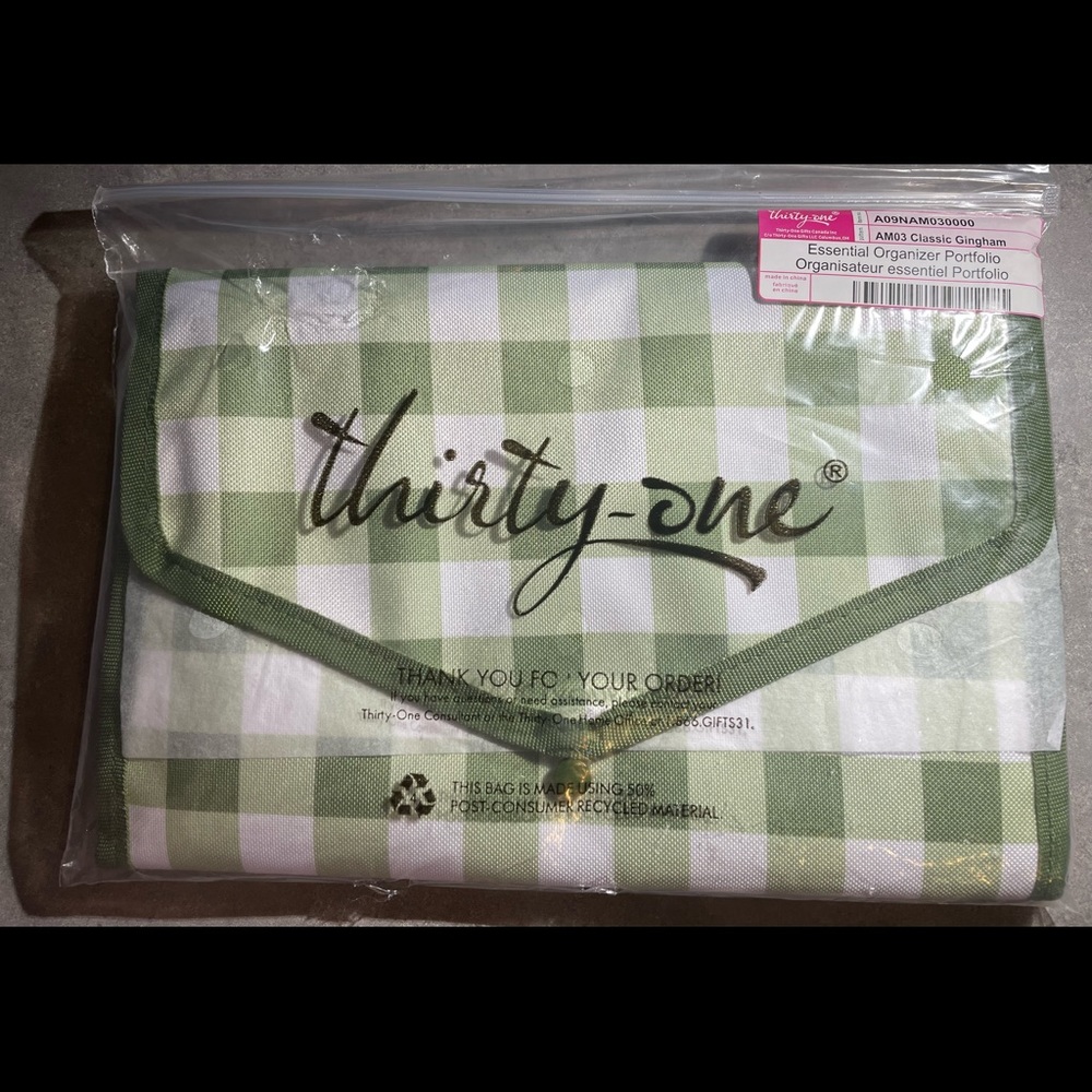 Thirty-One Essential Organizer Portfolio NIP